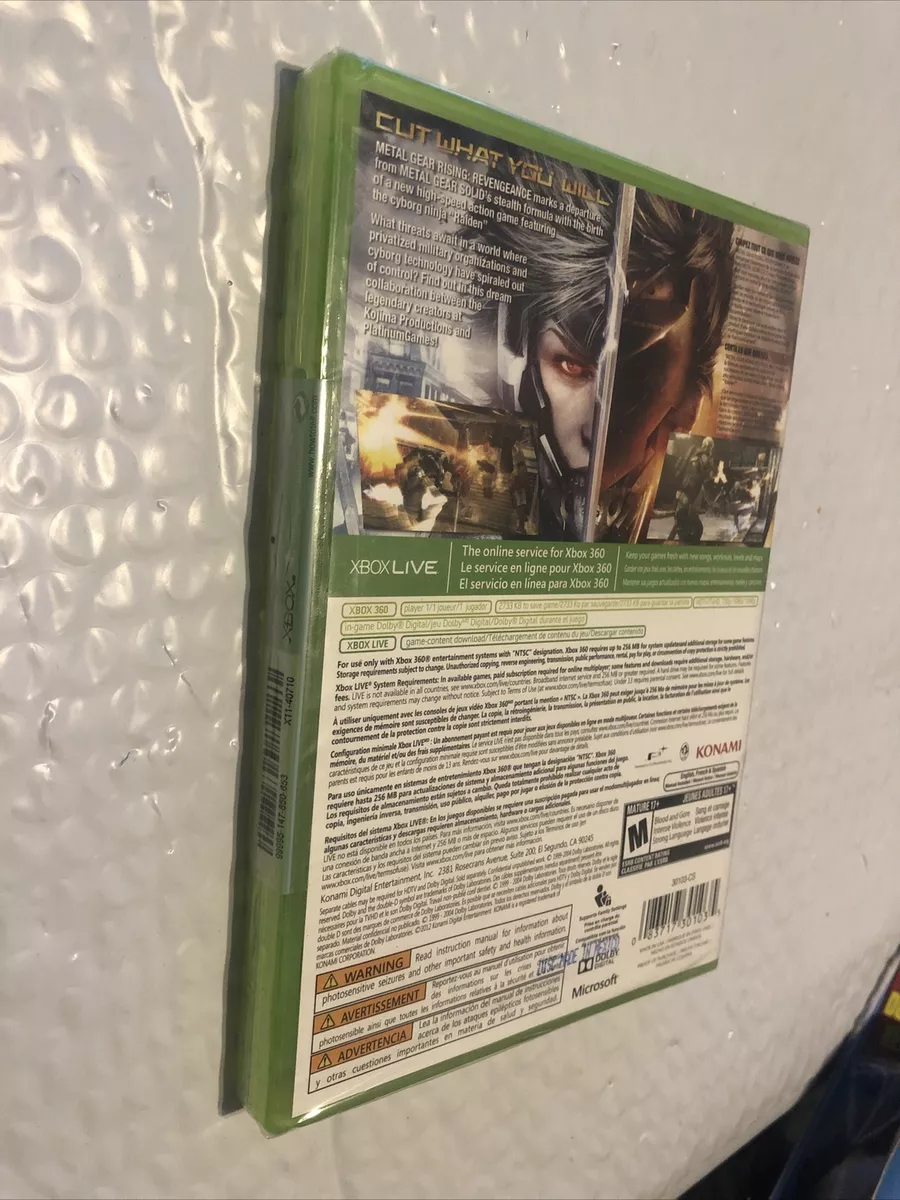 Metal Gear Rising: Revengeance Xbox 360 BC XB1 (Brand New Factory Sealed US  Vers 83717301035