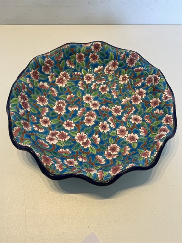 Assiette Creuse Émaux Longwy Décor Floral ( Cassé) - Photo 12/16
