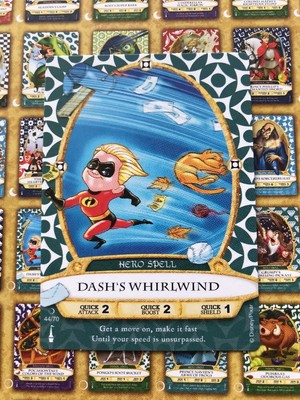 DASH'S WHIRLWIND 44/70 Disney Incredibles Sorcerers of The Magic Kingdom SOTMK
