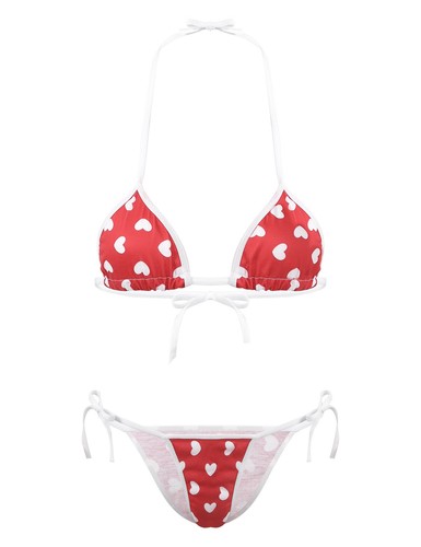 Women Japanese Style Bikini Set Micro Bra Top Swimsuit G-String Swimwear Beach - Picture 16 of 41