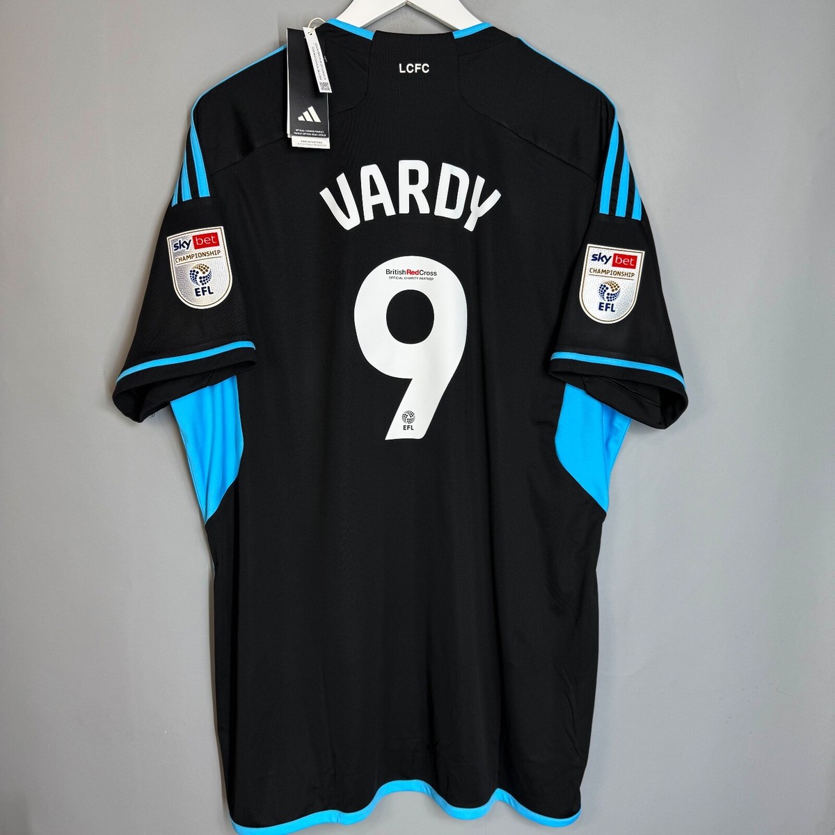 BNWT LEICESTER CITY 2023 2024 AWAY FOOTBALL SHIRT JERSEY ADIDAS #9 VARDY 2XL