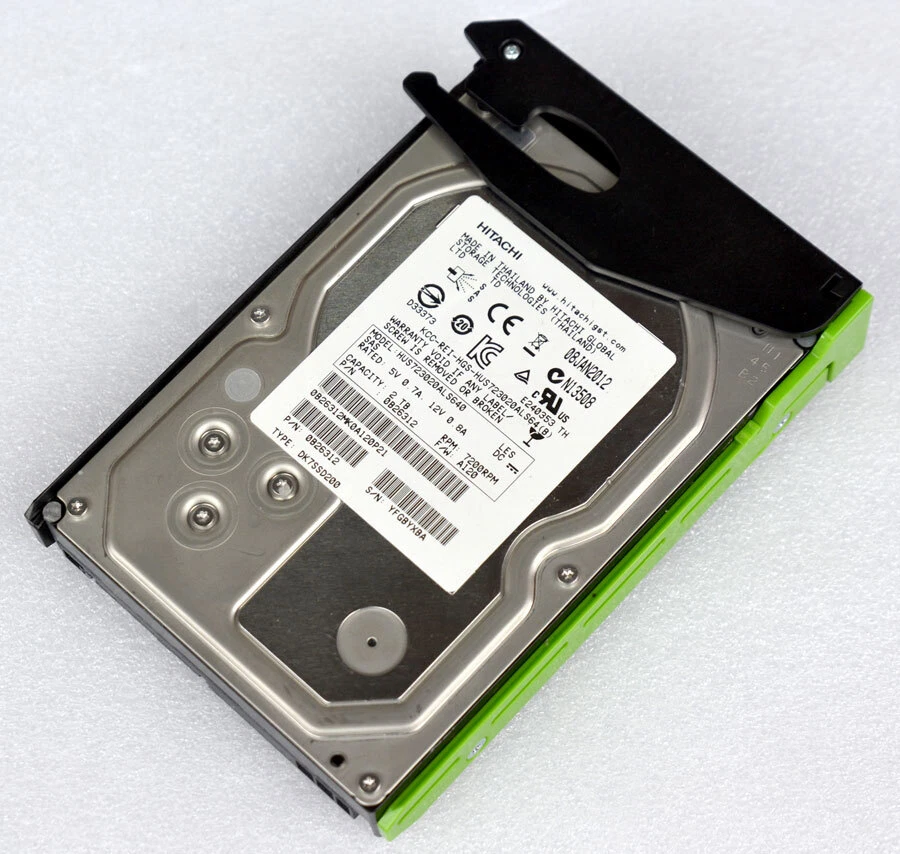 3,5" 8,9CM SAS 12Gb/s FESTPLATTE 2TB HDD HITACHI HUS723020ALS64 0B26312 M973 - Bild 3 von 3