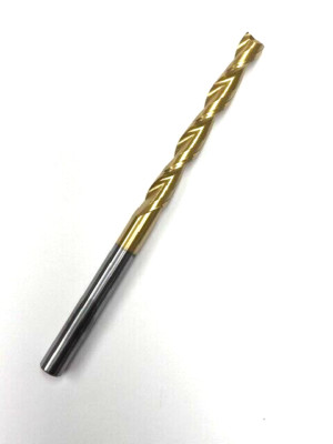 3/8'' 2 FLUTE EXTRA LONG TIN COATED  CARBIDE END MILL 3'' FL X 6'' HTC 172-2336