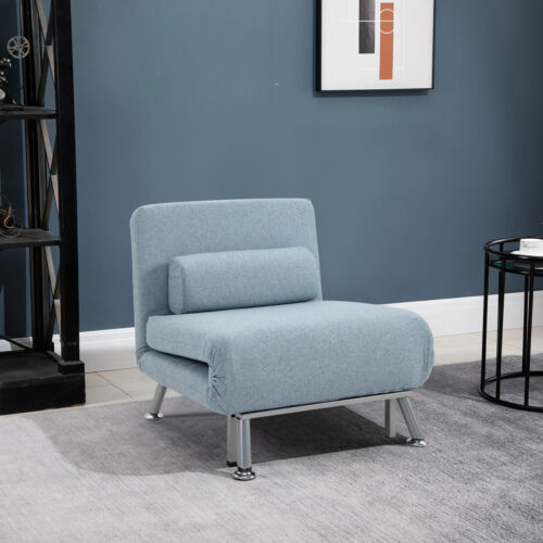 Einzelsofa Schlafsofa faltbar tragbar Kissen Lounge Couch Wohnzimmer - Bild 2 von 12