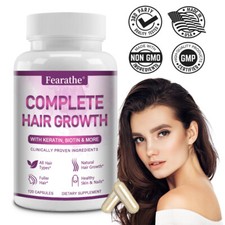Vitamina extra fuerte para el crecimiento del cabello - con queratina, biotina