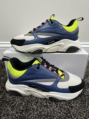 Dior x Kim Jones B22 Blue, Green & White Sneakers