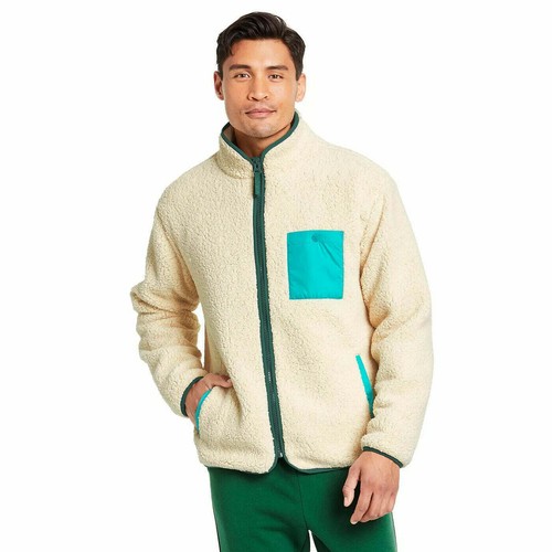 Men's Contrast Pocket Fleece Jacket 