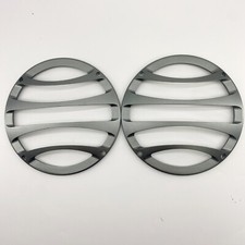 2-6.5" Aluminum Speaker Cover Grill For Car Woofer Audio DJ PA Speaker Gray