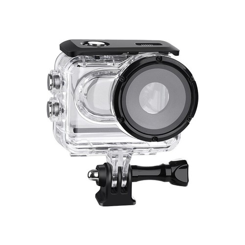 For Insta360 Go 3 Action Camera Touch Screen Waterproof Diving Case w/Screw Base - Picture 4 of 10