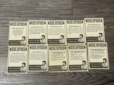 1978 ELVIS PRESLEY Trading Cards BOXCAR ENTERPRISES FACTORS LOT OF