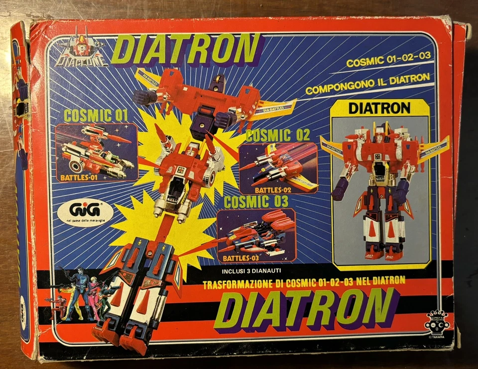 Diatron Gig Cosmic 1,2, 3 Prodotto Da Shogun  Takara Con Scatola - Immagine 4 di 4