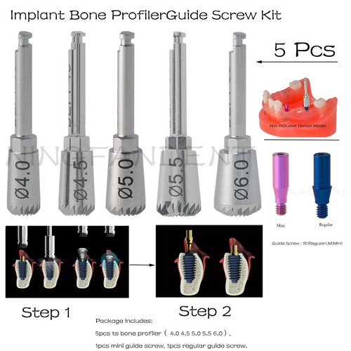 Hiossen Implant Bone Profiler4/4.5/5/5.5/6 Guide Screw Hex Torque Driver Osstem - Picture 95 of 96