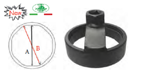 Chiave filtro olio in acciaio saldato ideale per filtri snodati.Per Fiat Firefly - Bild 1 von 1
