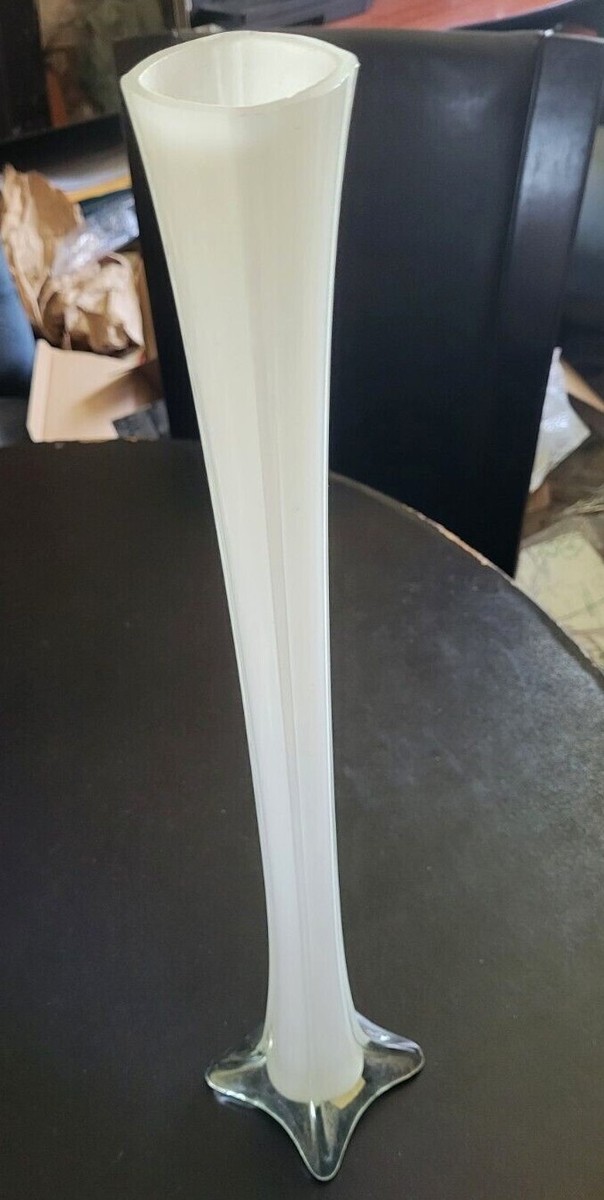 Tall, Clear/White Glass 23.5