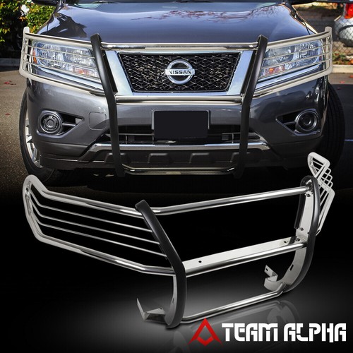 Fit 20132016 Nissan Pathfinder Chrome Stainless Steel Bumper Grille