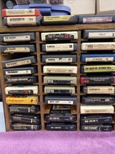 Lot of 33 Vintage 8 Track Tapes Rock Doors Nugent Styx Seger Untested  Case
