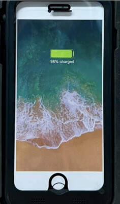 Rugged Battery Case for iPhone 7/8+ Plus Black Shock Dirt Snow Proof