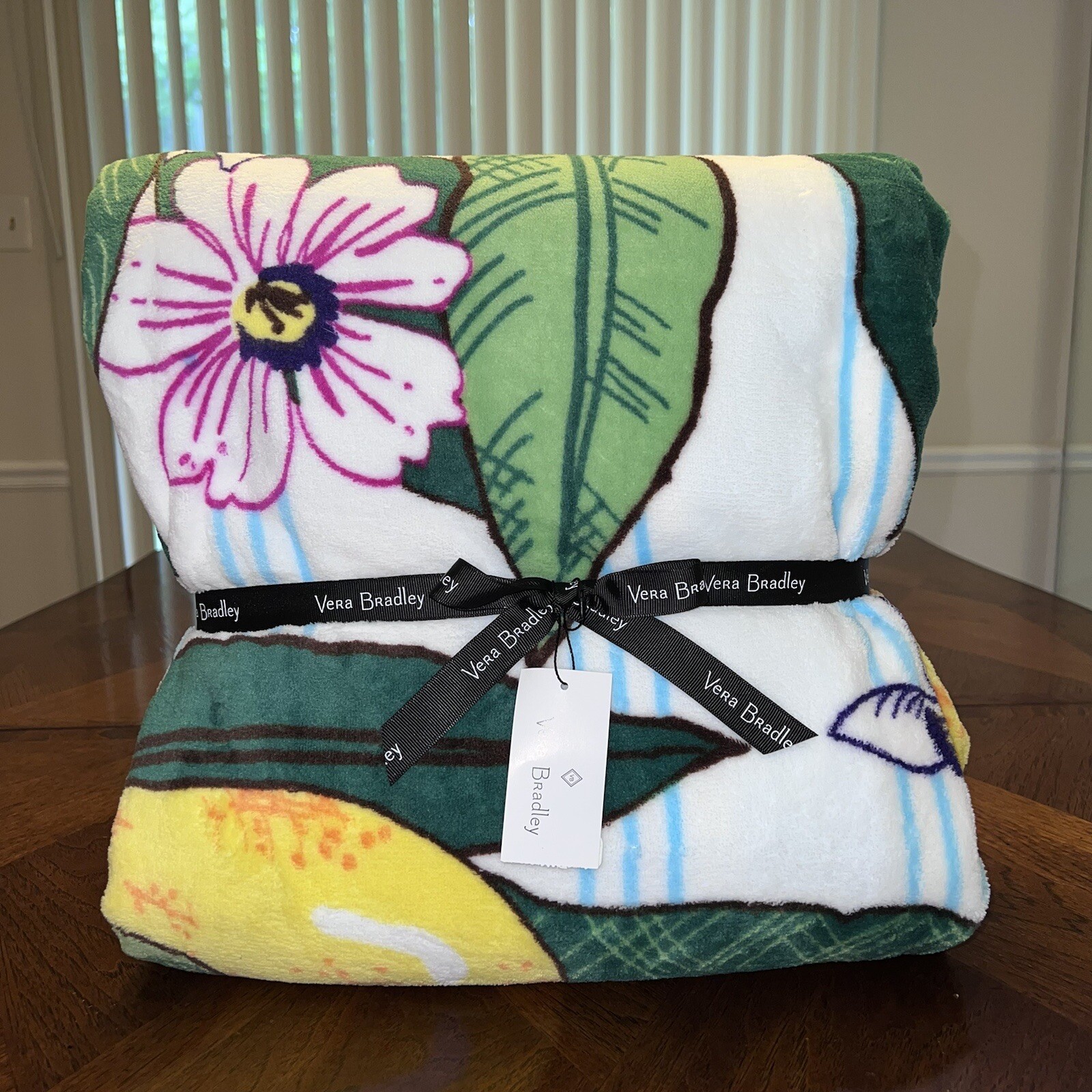 NWT Vera Bradley XL Throw Blanket Lemon Grove eBay