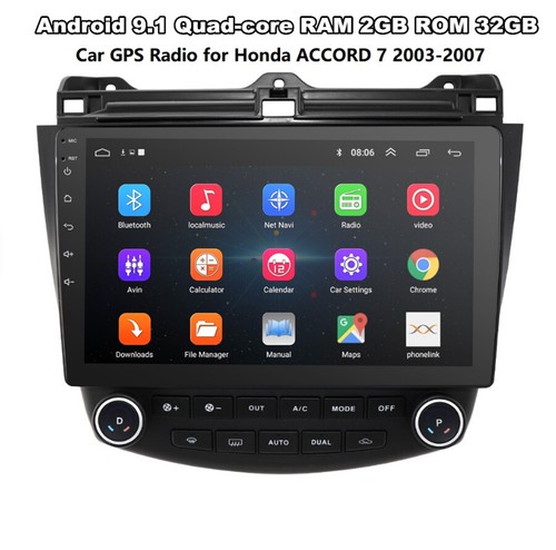 10.1'' Car Stereo Radio GPS Mirror Link OBD For Honda Accord 2003-2006 2007 - Bild 1 von 11