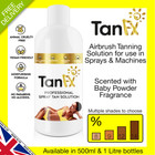 Spray Tan Liquid Tanning Solution 250ml 500ml 1 Litre TANFX fake tan lotion