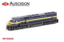 Auscision (C-24) C510 VR - Blue/Gold with Radio Equipped Stickers - HO Scale