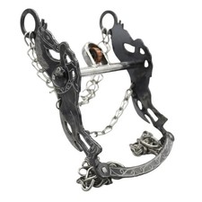 5" Horse Bit Freno Black Cobre Charro Fino