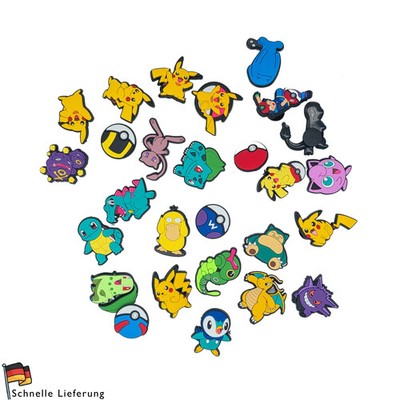 Pokemon Style Charms | Schuh Deko für Crocs & Clogs | Jibbitz kompatibel | Kinde