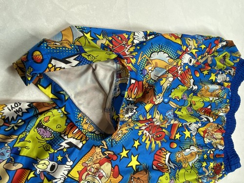 Nickelodeon Boys Medium Sleep Shorts Ren and Stimpy Gym Long Cartoon Novelty - Picture 24 of 24