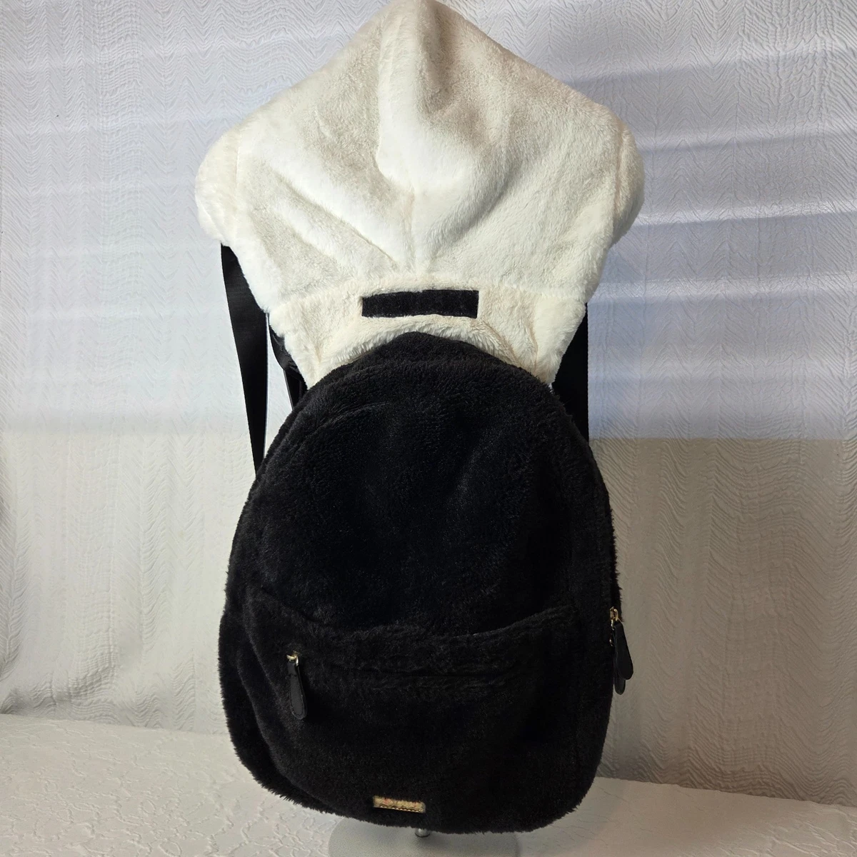 Luv Betsey Johnson Panda Wearable Hoodie Backpack Soft Plush  display picture 1