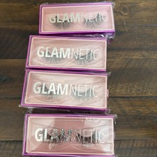 Glamnetic Lashes VIP Magnetic Eyelashes Long Round Faux Lot Of 4 Pair New In Box