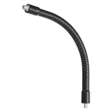 8" Gooseneck 1/4" - 20 Male Thread Flexible Tube Extension Black New