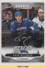 2019 Upper Deck MVP High Series Rookies Silver Script Zack MacEwen #246 READ 1tr