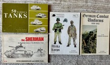 Prix réduit à 30% ! Livres anciens chars et uniformes allemands et américains WWII