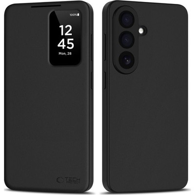 Handyhülle mit Klappe für Galaxy S26 Plus Tech-Protect Case Flip Cover Schwarz