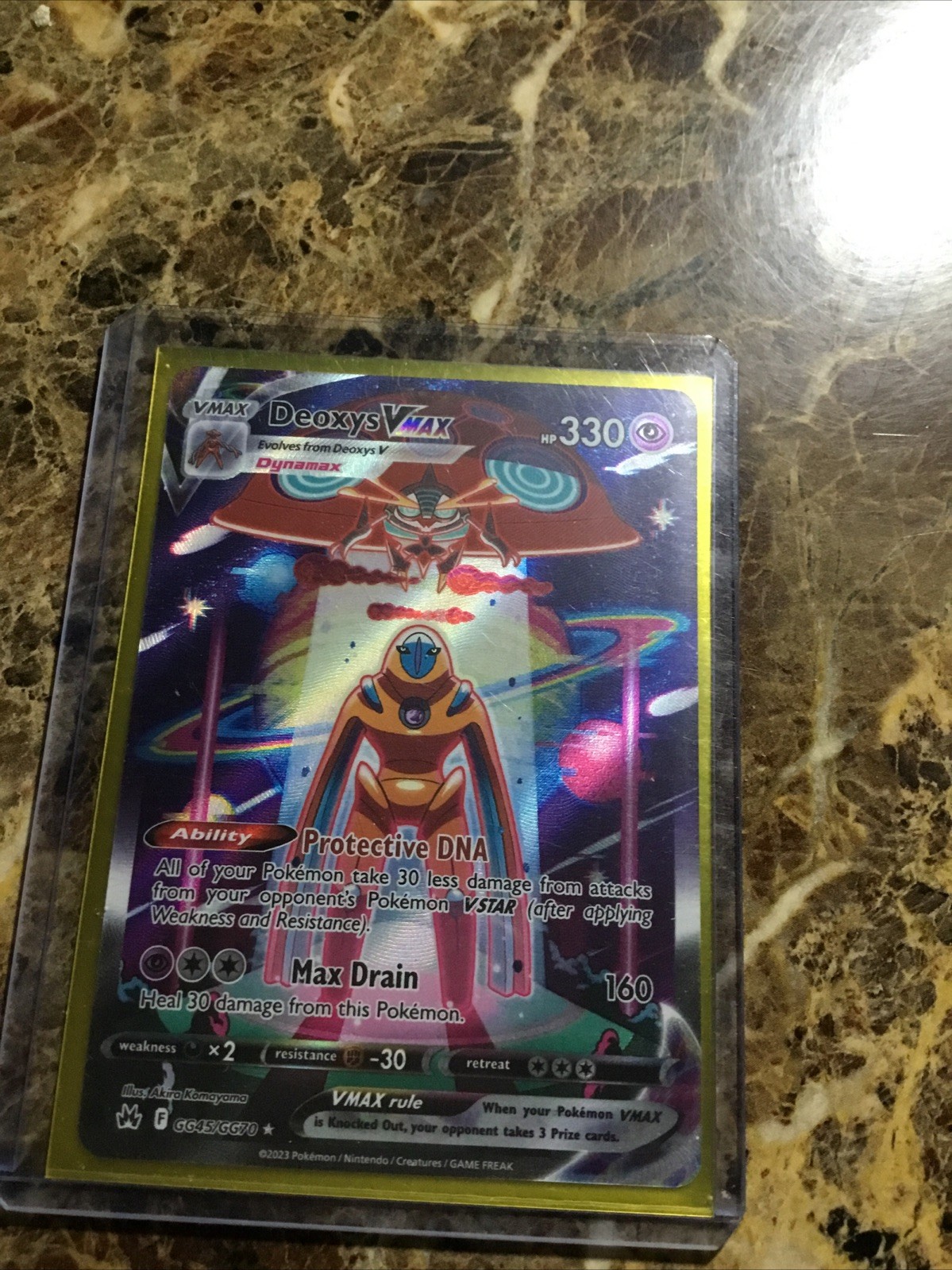 Pokemon Deoxys VMAX GG45/GG70 Holo Crown Zenith Galarian Gallery Pokemon NM