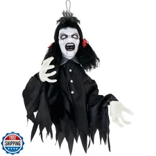 Haunted Hill Farm 20-in Animatronic Hanging Demon Girl Groundbrea
