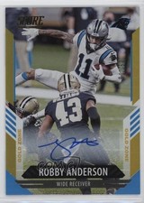 2021 Score Gold Zone Signatures 1/50 Robby Anderson #199 Auto nd3