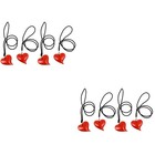 4 Sätze Herzform Clips Baby Kinderwagen Clips Multifunktionale Deckenklammern