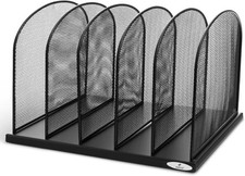 Onyx Desk Organizer 5 Tiered Vertical Compartments Office Classroom Mailbox