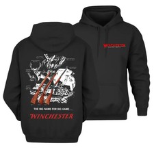 Classic Winchester Big Game Hoodie, Retro Western Repeating Arms Graphic