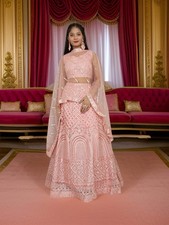 Embroidered Zari Thread Work Lehenga Choli Set