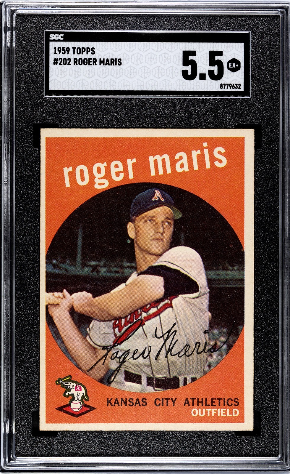 1959 Topps - Roger Maris #202 SGC 5.5 EX+