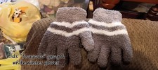 Kids "Snugado" Gray And White Winter Gloves