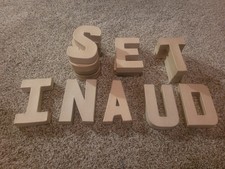 Mixed 14 Cardboard Letters Lot