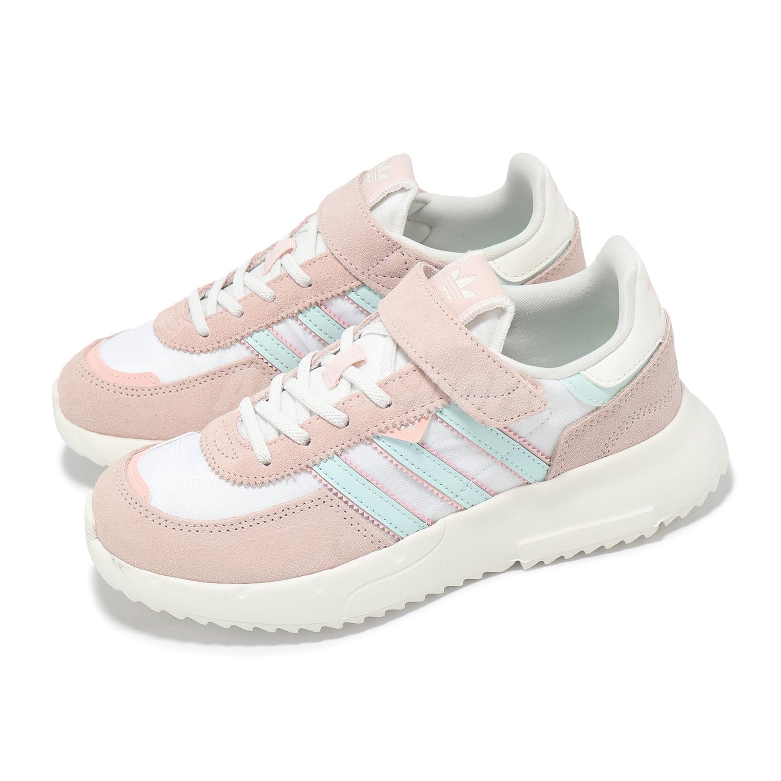 adidas Retropy F2 CF EL C Chalk White Pink Kids Preschool Running Shoes JR7990 adidas Retropy F2 CF EL C Chalk White Pink Kids Preschool Running Shoes JR7990