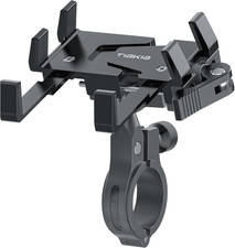 Bike Phone Mount Holder, Aluminum Motorcycle Phone Mount, Handlebar Mounted Cell