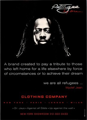 2005   ReFUGEE Cloting Company  print ad   2000s Y2K Hip Hop Wyclef Jean CA-29
