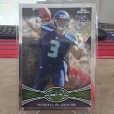 2012 Topps Chrome Russell Wilson #40 Rookie Card RC Seattle Seahawks Super Bowl. rookie card picture