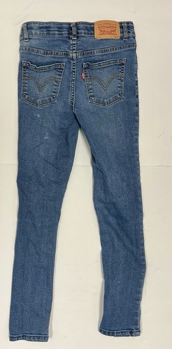720 High Rise Boys Blue LEVI's Super Skinny New Jeans Levi 16 Tags Denim Pants - Picture 2 of 3