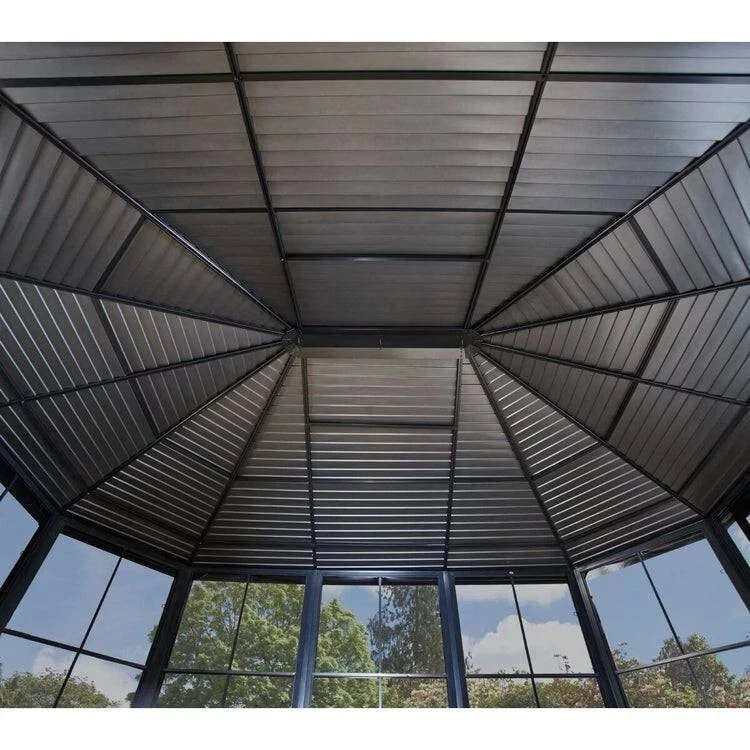 Sojag Charleston 12ft x 12ft (3.67 x 3.67m) Aluminium Frame Solarium Netting PCV - Image 4 of 4